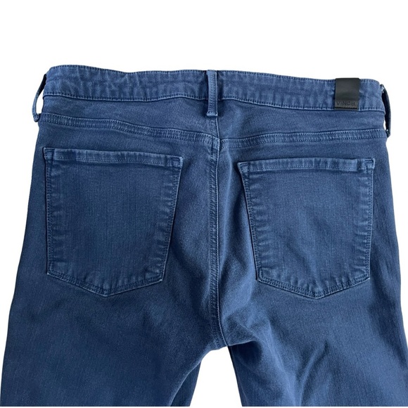 VINCE Skinny Jeans Blue Marine Wash Low Mid Rise Stretch Riley Legging - Size 28 - Picture 4 of 11